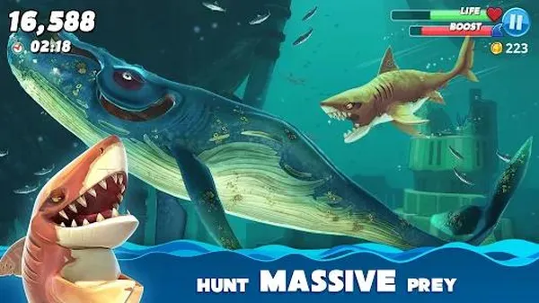 game offline iOS - Hungry Shark World