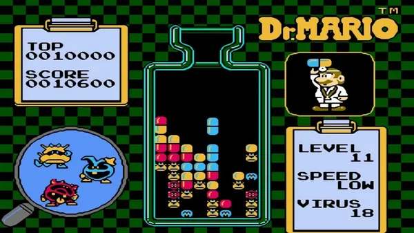 game xếp hình - Dr. Mario